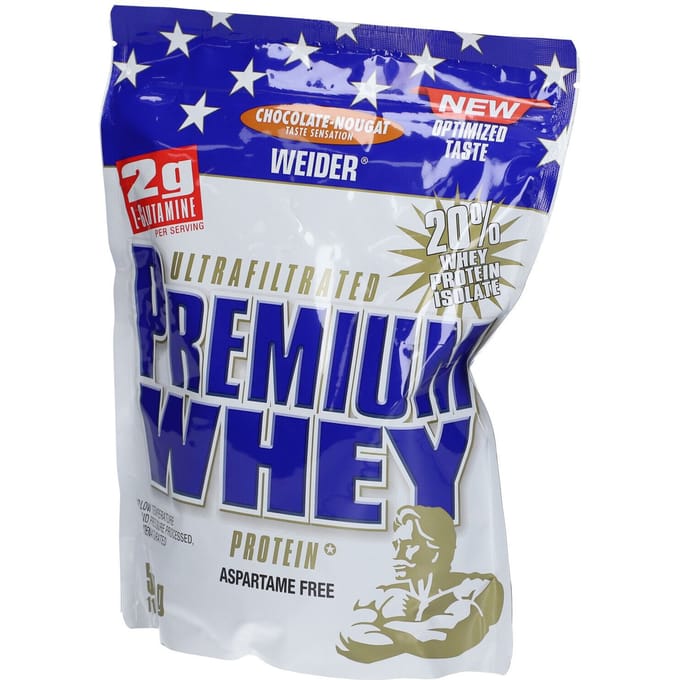 Weider Premium Whey (500g) Chocolate-Nougat - Eiwitten - Wei-eiwit Mix