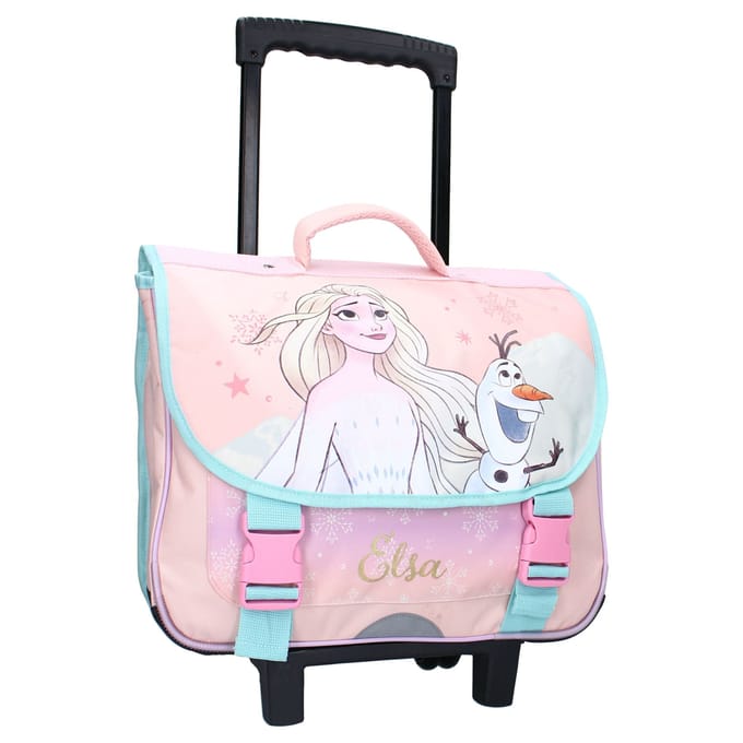 Frozen II It's All Magic Trolley Schoolrugzak - Roze - Schooltas Meisjes - Elsa & Olaf