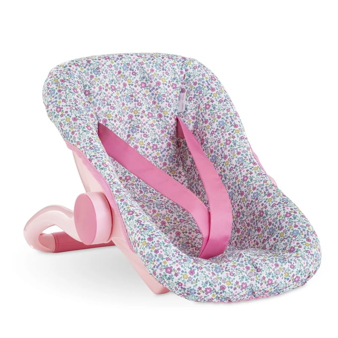 Corolle poppen draagzak bloemen babypop 36cm roze speelgoed.