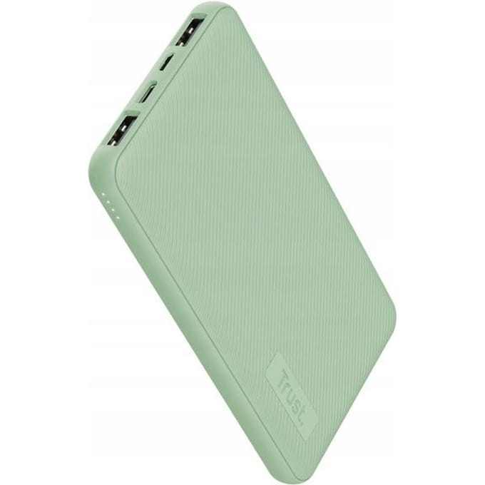 Trust Primo Powerbank - 10000 mAh - USB A/USB C - Groen