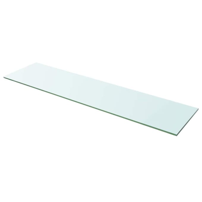 vidaXL - Wandschap - transparant - 100x25 - cm - glas