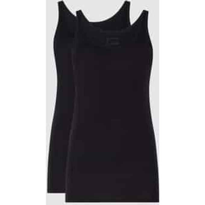 Schiesser 2 PACK Top hemdjes 95/5 - Dames Onderhemd - zwart