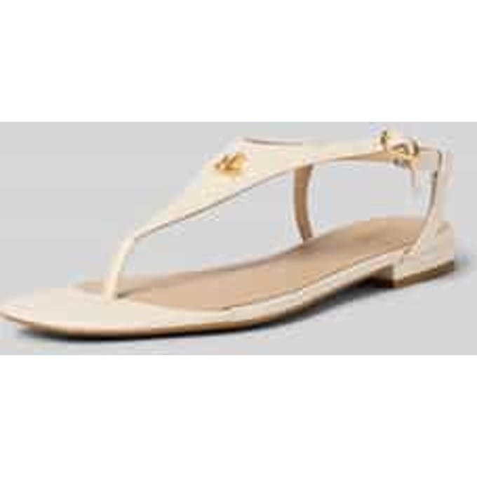 Teenslippers van rundleer model 'EVERLEY 2'