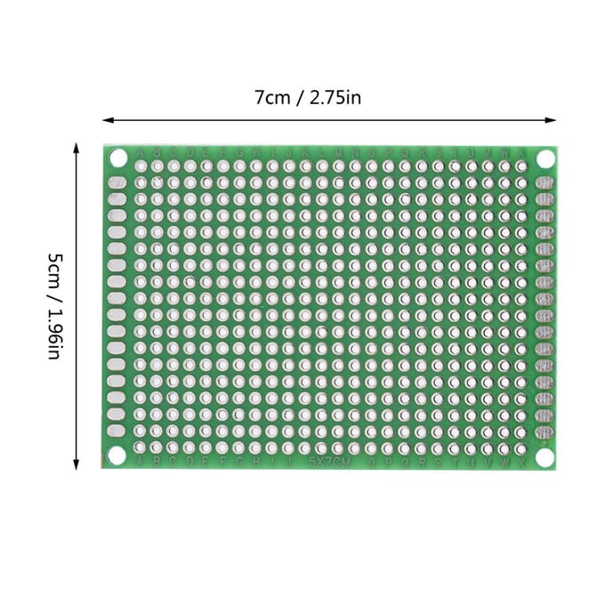 10 Stuks 5cmx7cm Dubbelzijdig Prototyping DIY Soldeer Universeel PCB Circuitbord