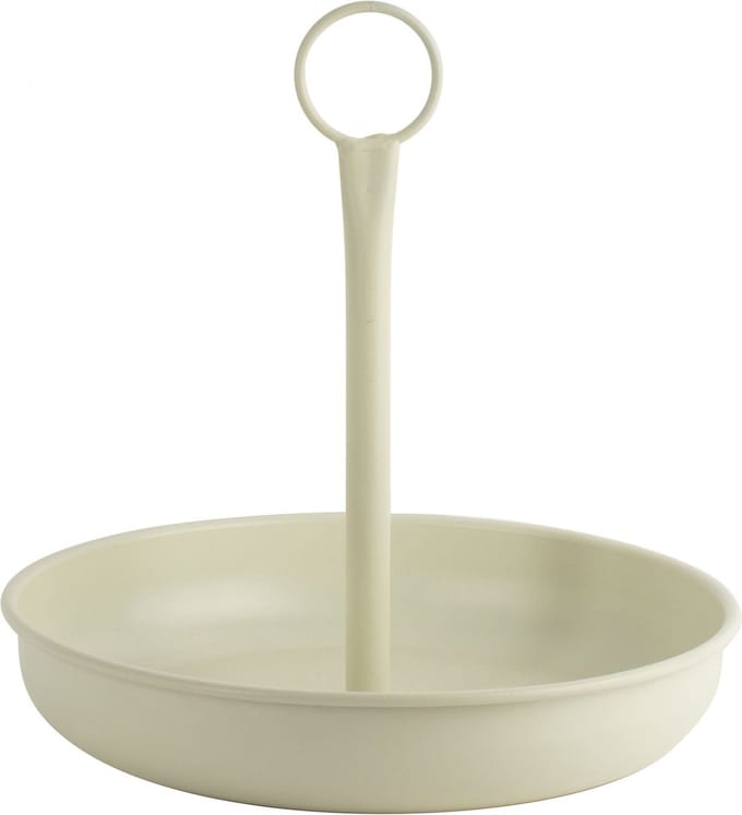 Gusta - Schaal met Handvat - Wit - ø25x24cm