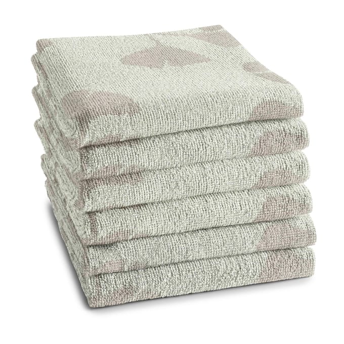 DDDDD - 6x Keukendoek - Kenchi - 50x55 cm - Cream - 6 stuks