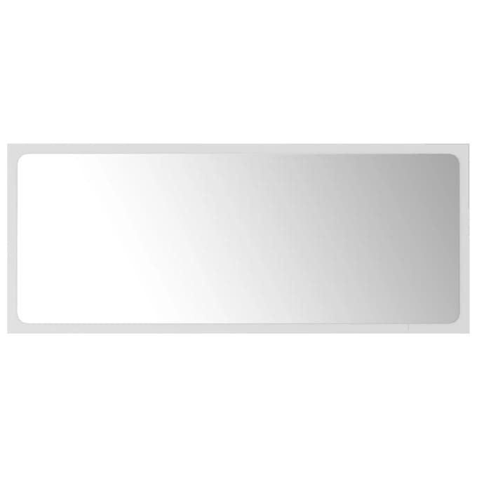 vidaXL - Badkamerspiegel - 90x1,5x37 - cm - spaanplaat - wit