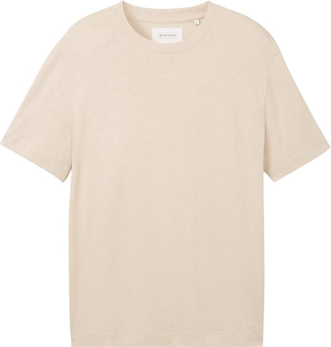 Tom Tailor - T-shirt - Maat L - Mannen - Bruin - katoen