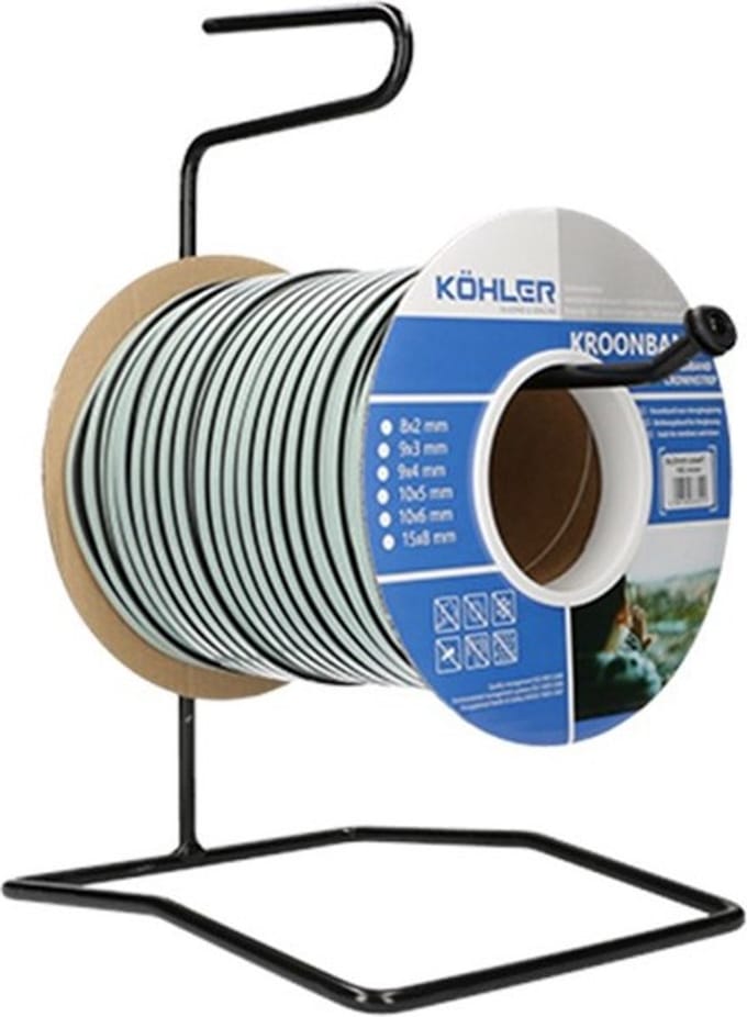 Trelleborg Kroonband haspel 9 x 4 zwart