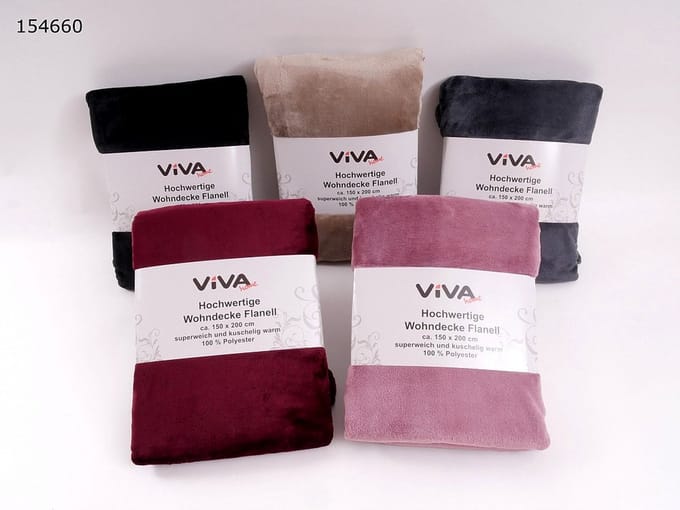 Microvezel Fleece deken 150 x 200 cm - Roze