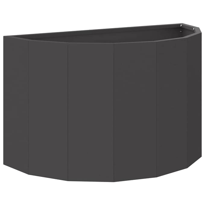 vidaXL Plantenbak Zwart 60 x 30 x 35 cm Staal