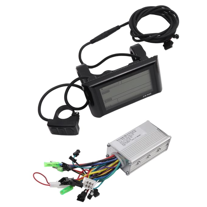 36V ?Kit contrôleur de moteur sans balais 60V 250W350W et écran LCD SW900 pour vélo électrique, scooter black