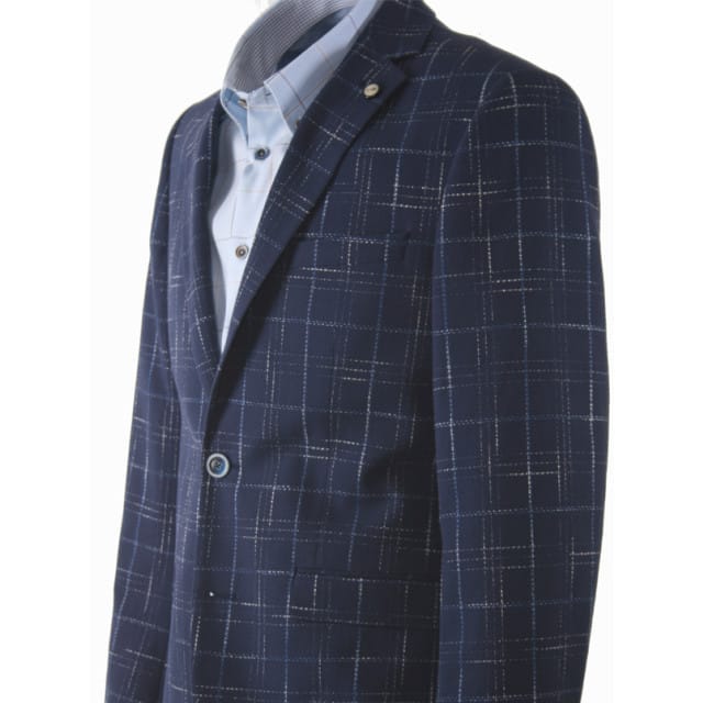 Carter & Davis - Casual colbert - Heren - 50 - Blauw - Polyester - 2628-2427