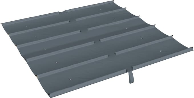 Vervangend luifeldoek voor Outsunny - Polyester - 298x288cm - Donkergrijs
