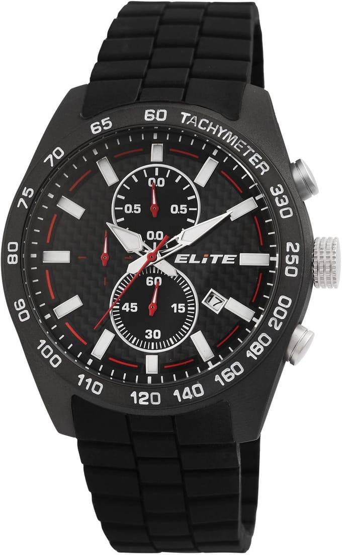 Elite Herenhorloge Silikon Datumsanzeige