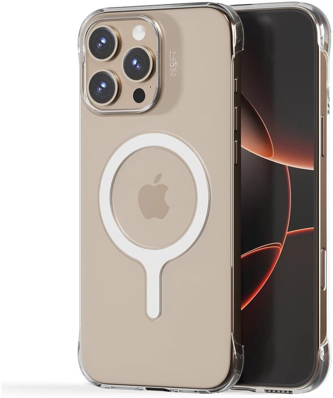 MOFT Hoesje Geschikt voor iPhone 16 Pro Max - Compatibel met MagSafe - Invisible Case Clear - Back Cover Dun - Transparant