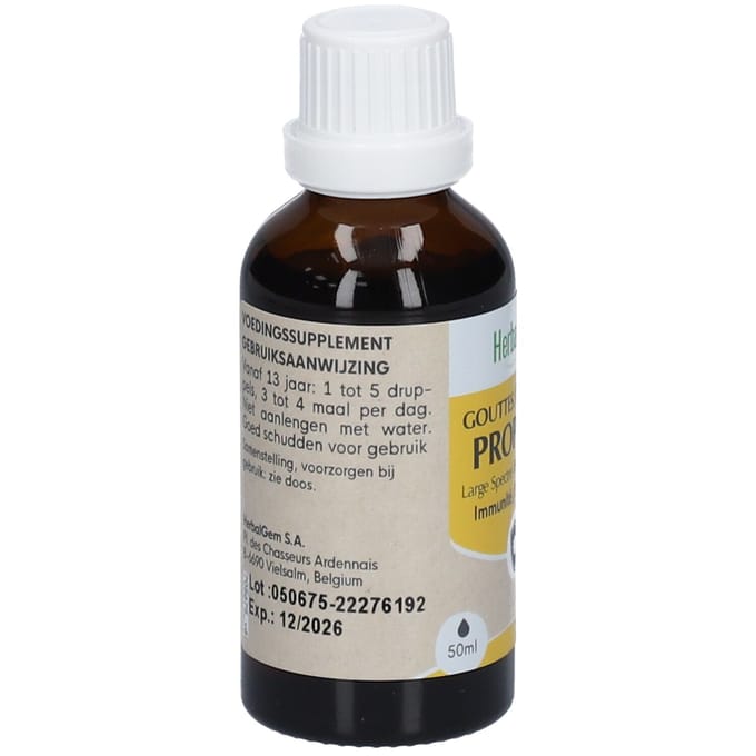 HerbalGem Propolis Breed Spectrum Keel Bio 50 Orale druppels