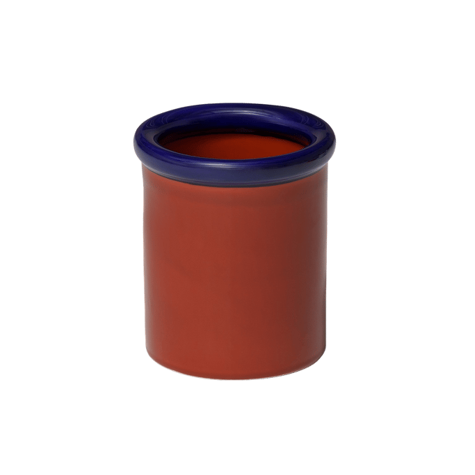 NINE ROD beker - dark blue/terracotta