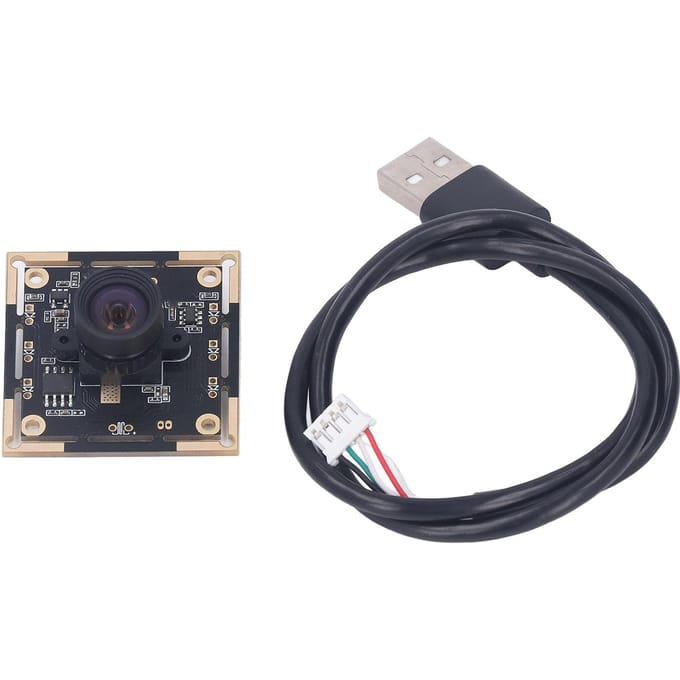 1MP Cameramodule USB2.0 Uitgang Computercamerabord 100 Graden met Vervorming Panorama black
