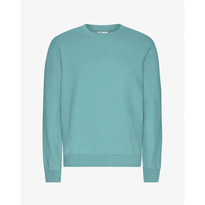 Trui met ronde hals Colorful Standard Classic Teal Blue