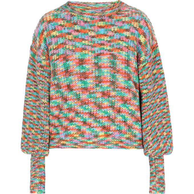 IZIA Jumper Dames Groen Veelkleurig