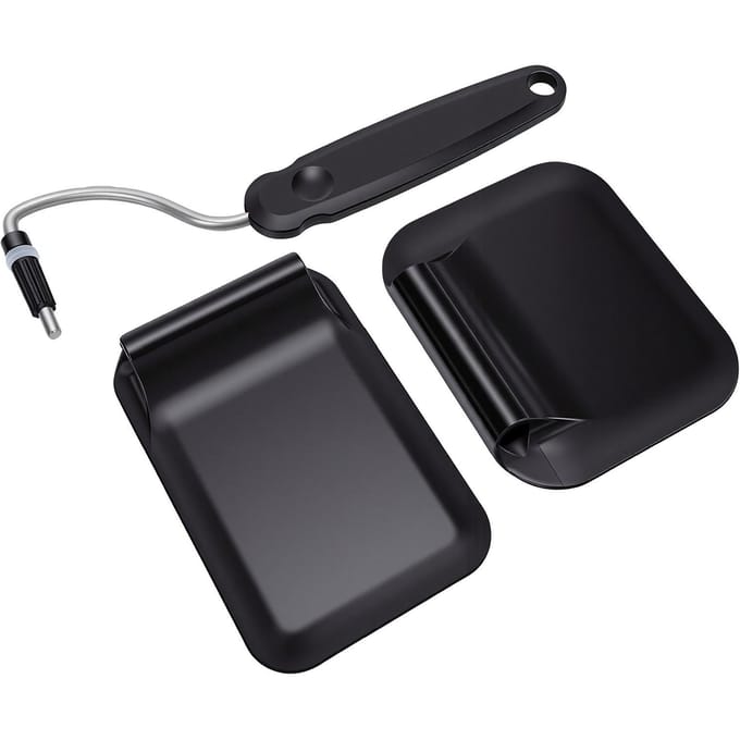 Spatule à Angle Réglable Résistante à la Chaleur Lave-Vaisselle Sécuritaire Spatule de Cuisine pour Cuisson Friture Remuage Grattage noir