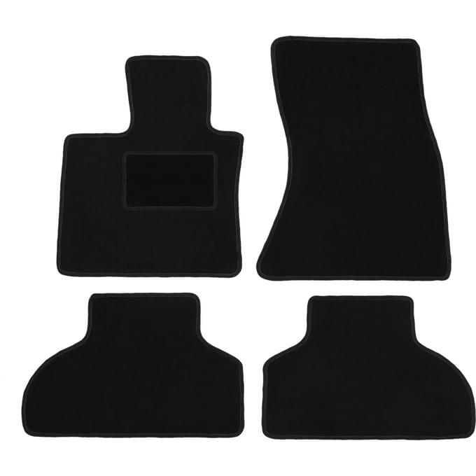 Zwarte velours vloermatten voor: BMW X5 F15 SUV (2013-)
