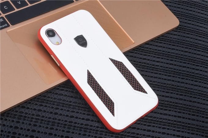 UNIQ Accessory iPhone XR Kunstleer Hard Case Back cover - Wit