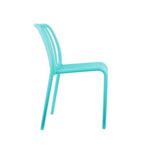 Leitmotiv - Eetkamerstoel Glee - Turquoise blue