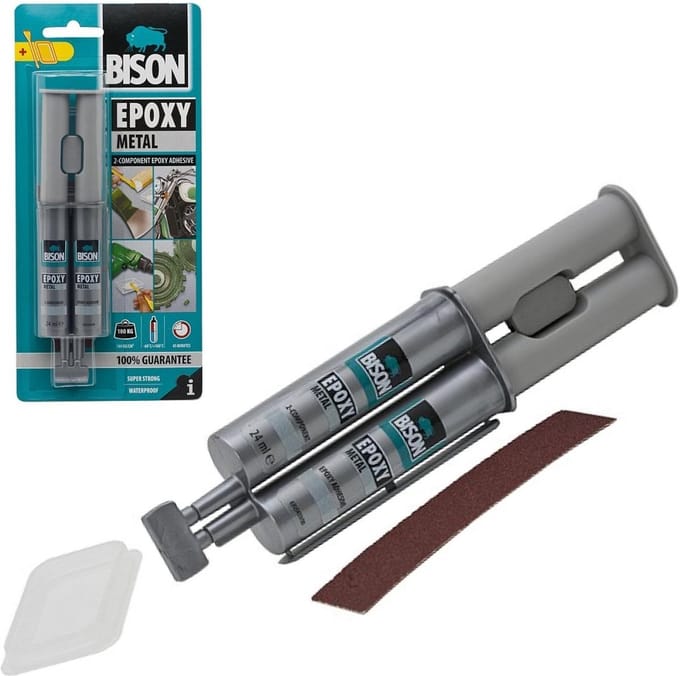 Bison Epoxy Metaallijm - 2 componenten lijm - 24ml
