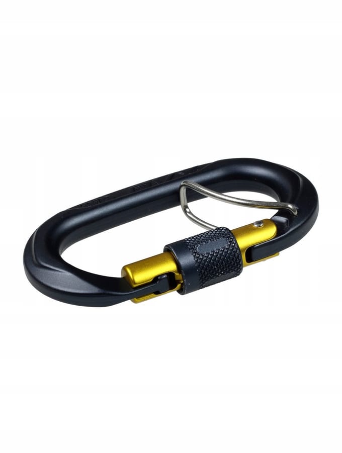 Climbing Technology OVX SGL Karabiner - Antraciet/Mosterd