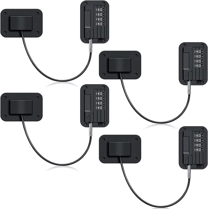 Solidchoice - 4 Stuks Koelkast Veiligheidsloten voor Kinderen