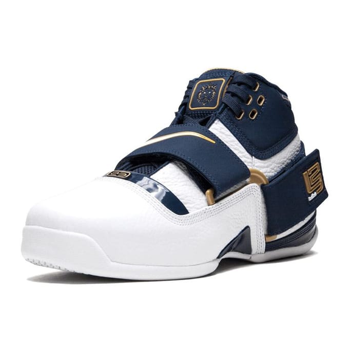 Nike LeBron Soldier 1 25 Straight Heren Sneakers Blauw middernachtblauw wit AO2088-400 43 white