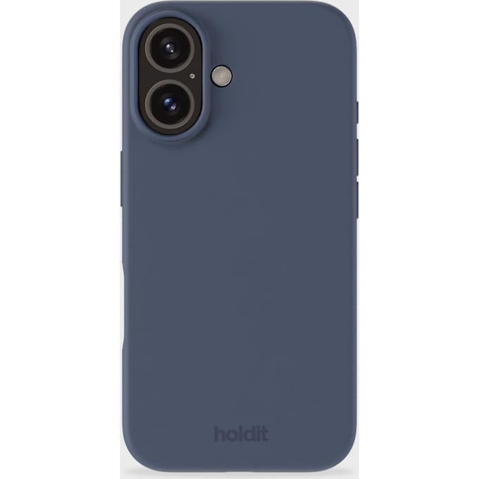 Holdit Silicone Case geschikt voor Apple iPhone 16 - Pacific Blue