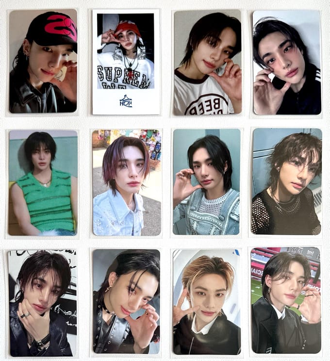 Stray Kids Hyunjin Fotokaart set 8pcs gray