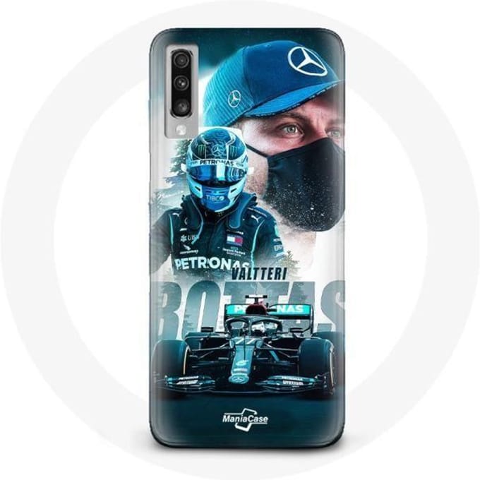 Coque pour Samsung Galaxy A70 Formule 1 Valtteri Bottas pilote automobile finlandais