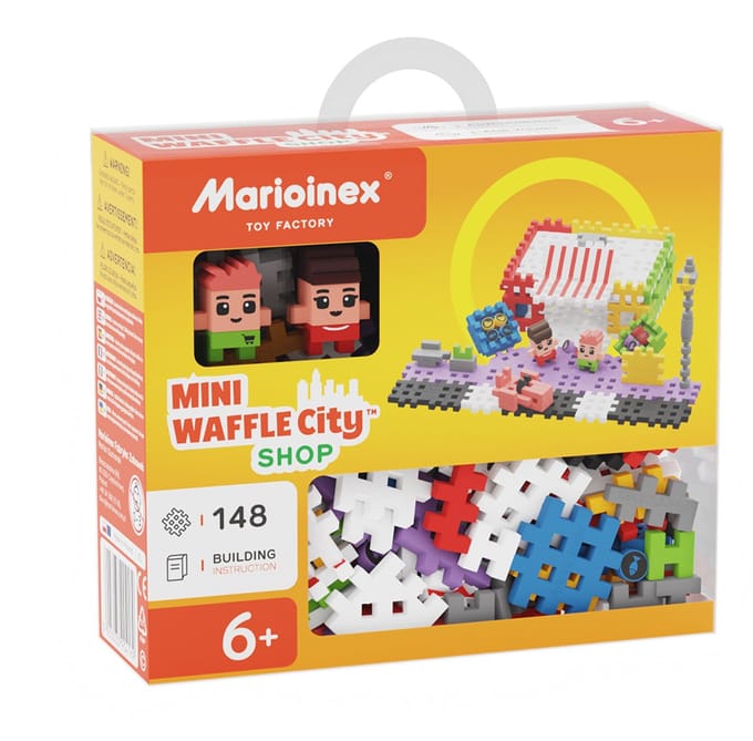 Mini wafel blokken winkel 148 stuks - Marioinex - vanaf 6 jaar