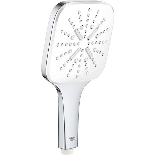 GROHE Vitalio SmartActive 130 Cube Handdouche - Ã˜ 13 cm - Waterbesparend - 3 straalsoorten - Chroom
