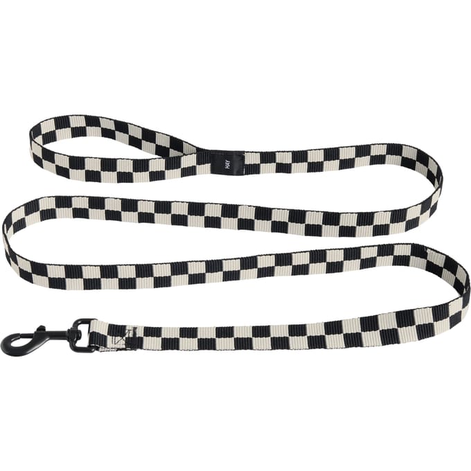 HAY Dogs Flat hondenriem - check black/white
