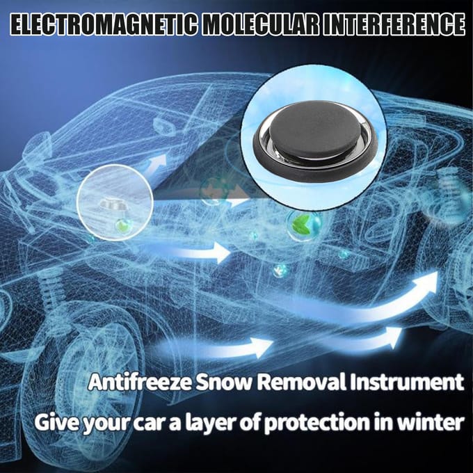 Elektromagnetische moleculaire interferentie antivries sneeuwruimingsinstrument, automatische auto sneeuwruimer zwart