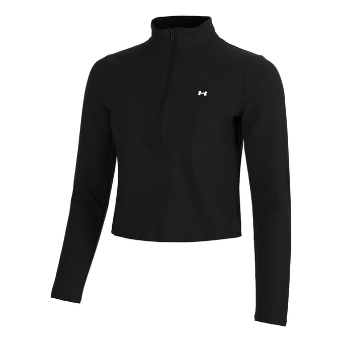 Under Armour Motion 1/2 Zip Top - Zwart- Dames, Zwart M