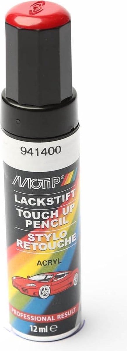 Motip 941400 - Auto lakstift - Rood - 12 ml