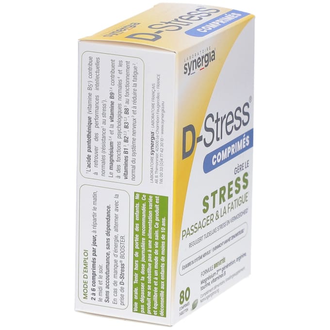Synergia D-Stress Anti-Vermoeidheid 80 Tabletten