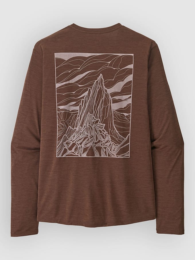 Patagonia Cap Cool Daily - Cloud Crag Longsleeve Lycra bruin