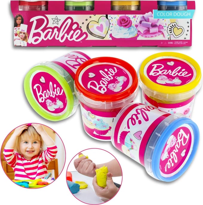 Mega Creative - Barbie Kunststof massa 4 kleuren