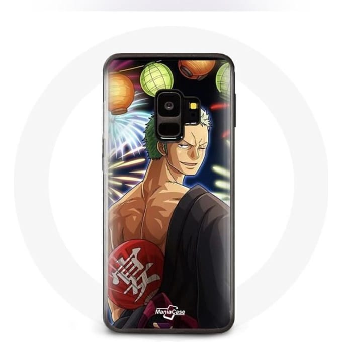 Coque pour Samsung Galaxy S9 One Piece Joyeux noël Zoro Anime Manga
