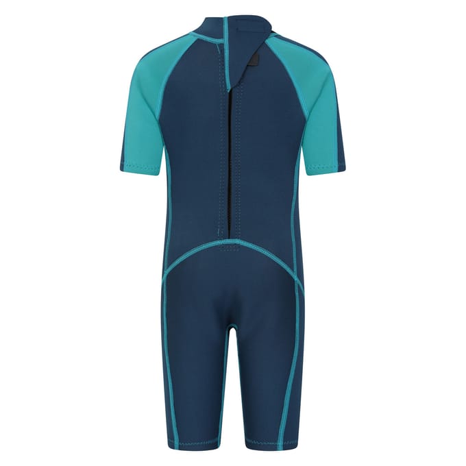 Mountain Warehouse Wetsuit met contrasterende panelen voor kinderen (Teal)