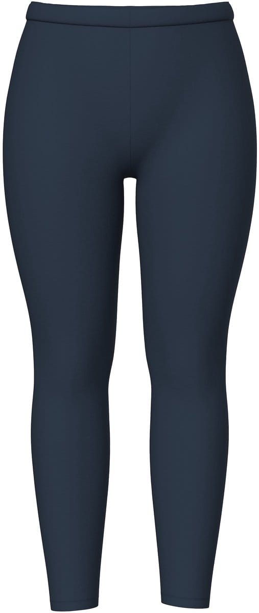 Ulla Popken - Dames - Legging skinny elastische tailleband OEKO-TEX - Marine - Maat 66+