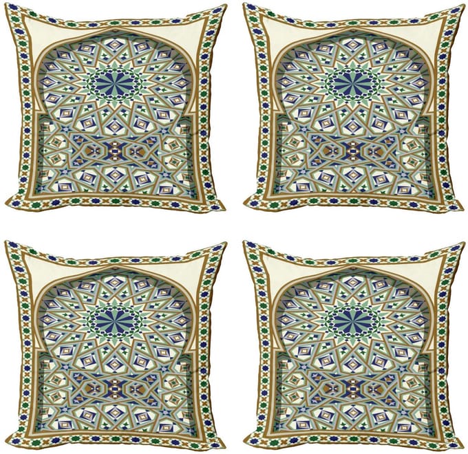 Kussenhoes Set 4x40x40 cm – Turks patroon – Microfiber