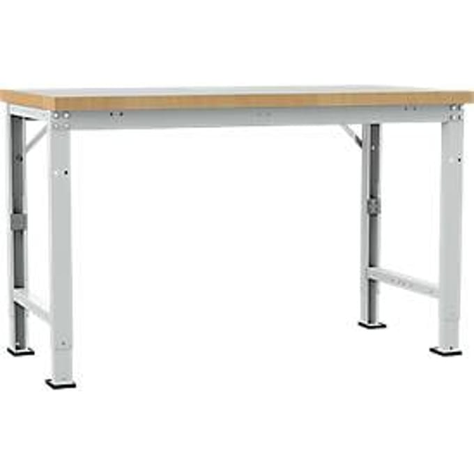 Manuflex WP6019.7035 Werkbank basismodule (b x d) 1500 mm x 700 mm Grijs-wit (RAL 7035)